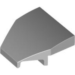 PLATE 2X2X2/3, BOW, 27 DEG. CUT: {умерено каменно сив}