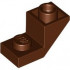 ROOF TILE 1X2, INVERTED, DEG. 45, W/ CUT: {червеникаво-кафяв}