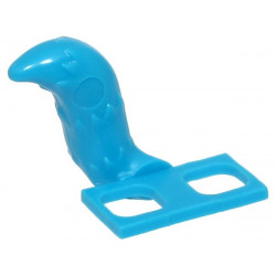 Minifigure Costume Tail Fluffy - Flexible Rubber: {тъмно небесносин}