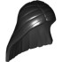 Minifigure, Hair Female Long and Straight with Center Part: {черен}