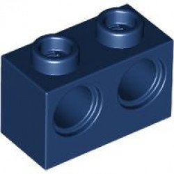 BRICK 1X2 M. 2 HOLES Ã˜ 4,87: {земно син}