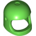 Minifigure, Headgear Helmet Space / Town with Thick Chin Strap - with Visor Dimples (Reissue with Top Dimple): {ярко зелен}