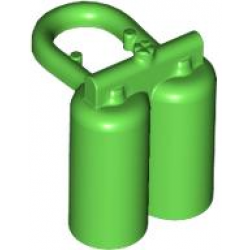 Minifigure Air Tanks: {ярко зелен}