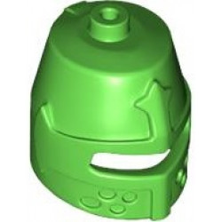 Minifigure, Headgear Helmet Castle Closed with Eye Slit (Great Helm / Barrel Helm): {ярко зелен}