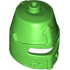 Minifigure, Headgear Helmet Castle Closed with Eye Slit (Great Helm / Barrel Helm): {ярко зелен}