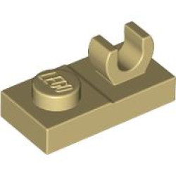 PLATE 1X2 W. VERTICAL GRIP: {тухлено жълт}