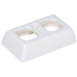 White Minifigure Skirt Plastic Straight, Short: {бял}