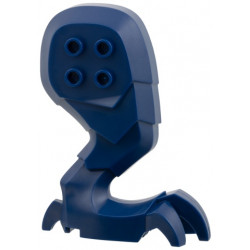 Large Figure Dragon Leg Right with Black Rotation Joint Pin: {земно син}