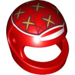 MINI CRASH HELMET, NO. 41: {ярко червен}