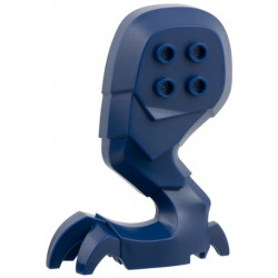 Large Figure Dragon Leg Left with Black Rotation Joint Pin: {земно син}