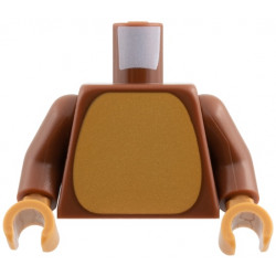 Torso Medium Nougat Belly Pattern / Reddish Brown Arms / Medium Nougat Hands: {червеникаво-кафяв}