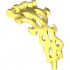 Power Burst, Energy Claw Section Rounded with Bar End and 3 Bar Handles: {студено жълт}