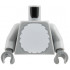 Torso White Round Fur Belly Pattern / Light Bluish Gray Arms / Dark Bluish Gray Hands: {умерено каменно сив}