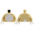 Torso White Round Fur Belly, Cotton Tail on Back Pattern / Tan Arms / White Hands: {тухлено жълт}