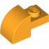 BRICK, 1X2X1, BOW, W/ CUTOUT: {огнено жълто-оранжев}