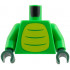 Torso Lime Belly with 3 Bright Green Stripes Pattern / Bright Green Arms / Dark Green Hands: {ярко зелен}