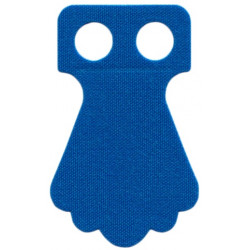 Minifigure Parrot Tail Cloth with 5 Lobes - Traditional Starched Fabric: {ярко син}