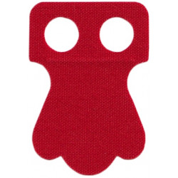 Minifigure Parrot Tail Cloth with 3 Lobes - Traditional Starched Fabric: {ярко червен}