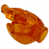 Flame Burst with Bar Handle: {прозрачно ярко оранжев}