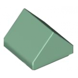 ROOF TILE 1X1, DEG. 45, W/O KNOBS: {пясъчно зелен}