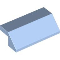 ROOF TILE 2X4, DEG. 45, W/O KNOBS: {светло кралско син}