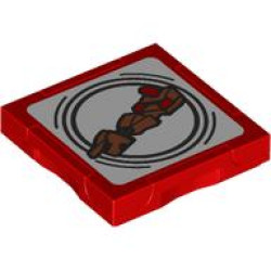 TILE 2X2, W/ FUNCTION, NO. 38: {ярко червен}