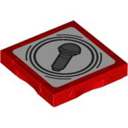 TILE 2X2, W/ FUNCTION, NO. 41: {ярко червен}