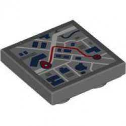 FLAT TILE 2X2, INV., NO. 27: {тъмно каменно сив}