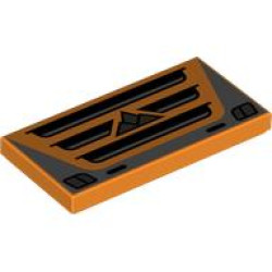 FLAT TILE 2X4, NO. 402: {ярко оранжев}