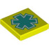 FLAT TILE 2X2, NO. 816: {пъстро жълт}