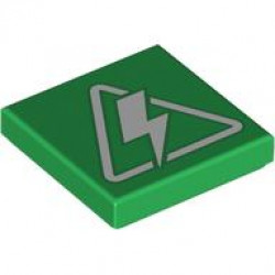 FLAT TILE 2X2, NO. 812: {тъмно зелен}
