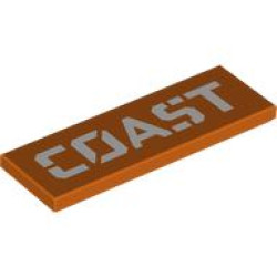 TILE 2X6, NO. 75: {червеникаво-оранжев}