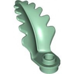 Plant Plate, Round 1 x 1 with Curved, Upright Leaf: {пясъчно зелен}