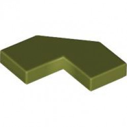 TILE 2X2, DEG. 90, W/ DEG. 45 CUT: {маслинено зелен}