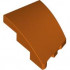 BRICK 2X3, OUTSIDE BOW, LEFT: {червеникаво-оранжев}