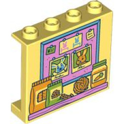 WALL ELEMENT 1X4X3, NO. 43: {студено жълт}