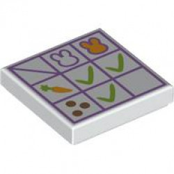 FLAT TILE 2X2, NO. 813: {бял}