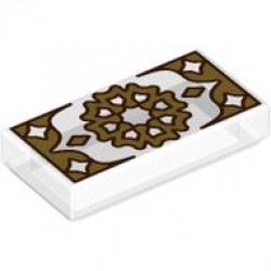 FLAT TILE 1X2, NO. 508: {прозрачен}