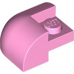 BRICK,2X2X1,BOW OUTSIDE CORNER,W/ CUTOUT: {светло пурпурен}