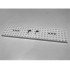 Train Base 6 x 24 with 3 Round Holes Each End: {бял}