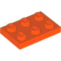 PLATE 2X3: {червеникаво-оранжев}