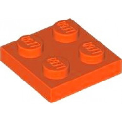 PLATE 2X2: {червеникаво-оранжев}
