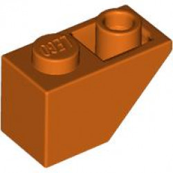 ROOF TILE 1X2 INV.: {червеникаво-оранжев}