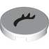 FLAT TILE 2X2, ROUND, NO. 1351: {бял}