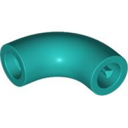 DESIGN SHAPE W/ TUBE, CROSSHOLE: {ярко синьо-зелен}