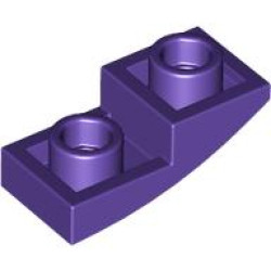PLATE, W/ HALF BOW, INV. 1X2X2/3: {светло виолетов}