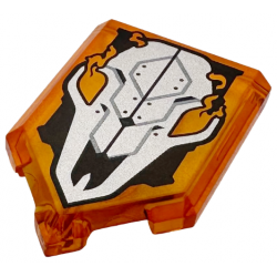 FLAT TILE 2X3 W/ ANGLE: {прозрачно ярко оранжев}