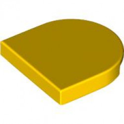TILE 2X2, 1/2 CIRCLE: {ярко жълт}