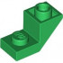 ROOF TILE 1X2, INVERTED, DEG. 45, W/ CUT: {тъмно зелен}