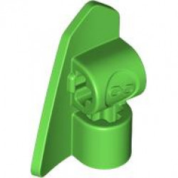 RIGHT BASE PLATE 2X3, W/ CROSS HOLE: {ярко зелен}